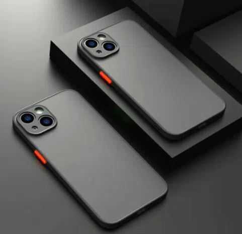 Shockproof armored matte case Black for iPhone 13 Series 2
