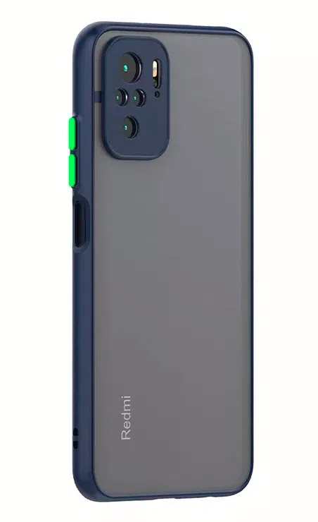 Shockproof armored matte case for Xiaomi Blue