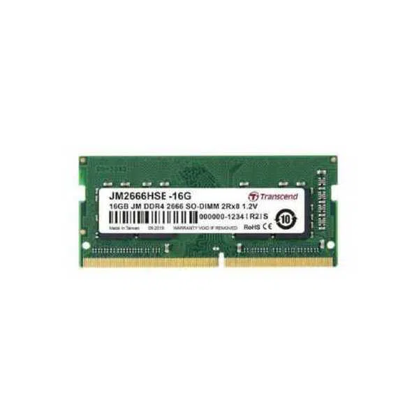 16GB DDR4- 2666MHz SODIMM Transcend PC21300, CL19, 260pin DIMM 1.2V