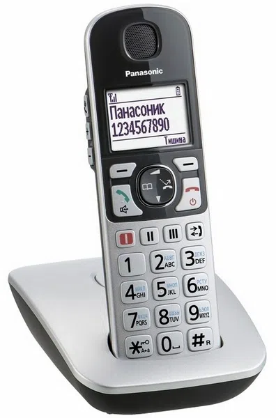 DECT телефон Panasonic KX-TGE510RUS Silver 2