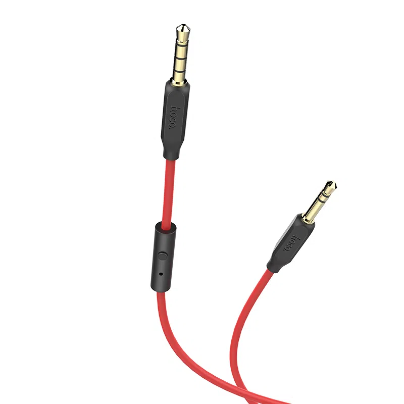 Cable 3.5mm to 3.5mm “Hoco UPA12” audio AUX TPE braid with microphone 2