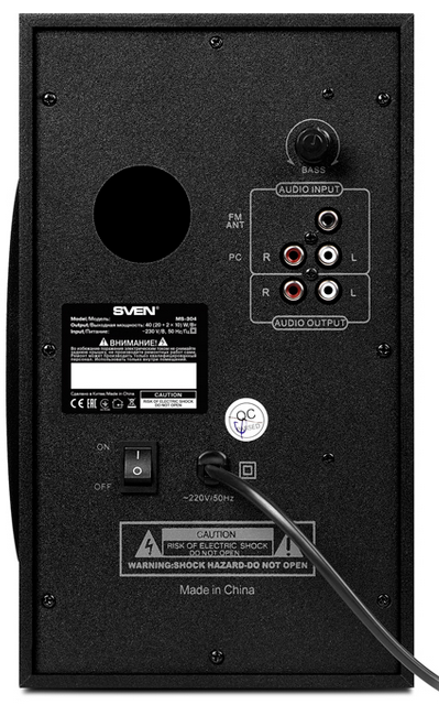 Компьютерные колонки Sven MS-304 Black 3