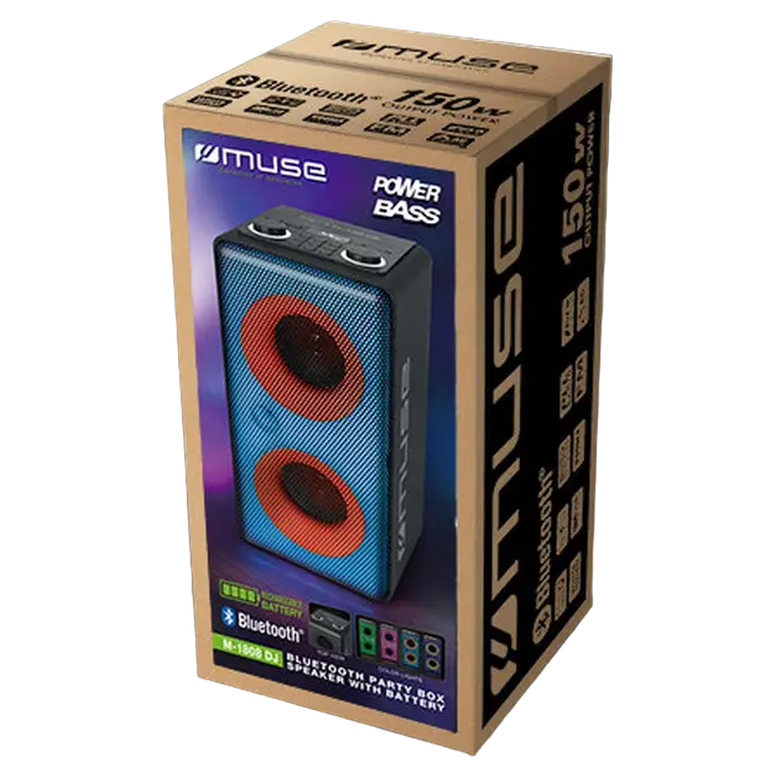 Портативная колонка Muse M-1808 DJ, Чёрный 4