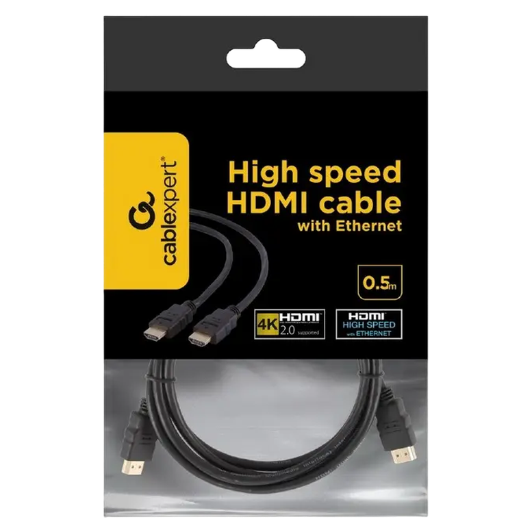 Кабель Cablexpert CC-HDMI4-0.5M, HDMI to HDMI, 0.5 м, Черный 4