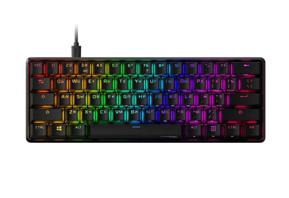 Клавиатура HyperX Alloy Origins 60, Проводное, Чёрный 5