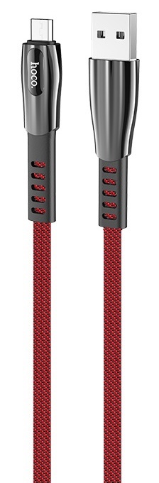 HOCO U70 Splendor charging data cable for Micro Red