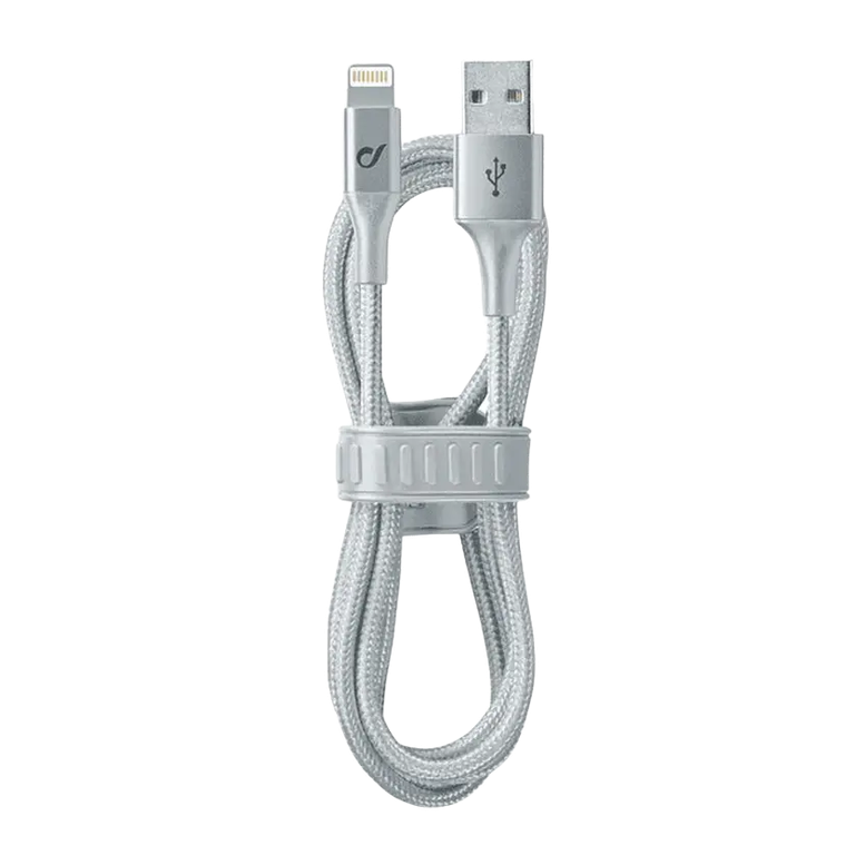 Кабель для зарядки и синхронизации Cellularline Satellite MFI, Lightning/USB Type-A, 1м, Серебристый 7