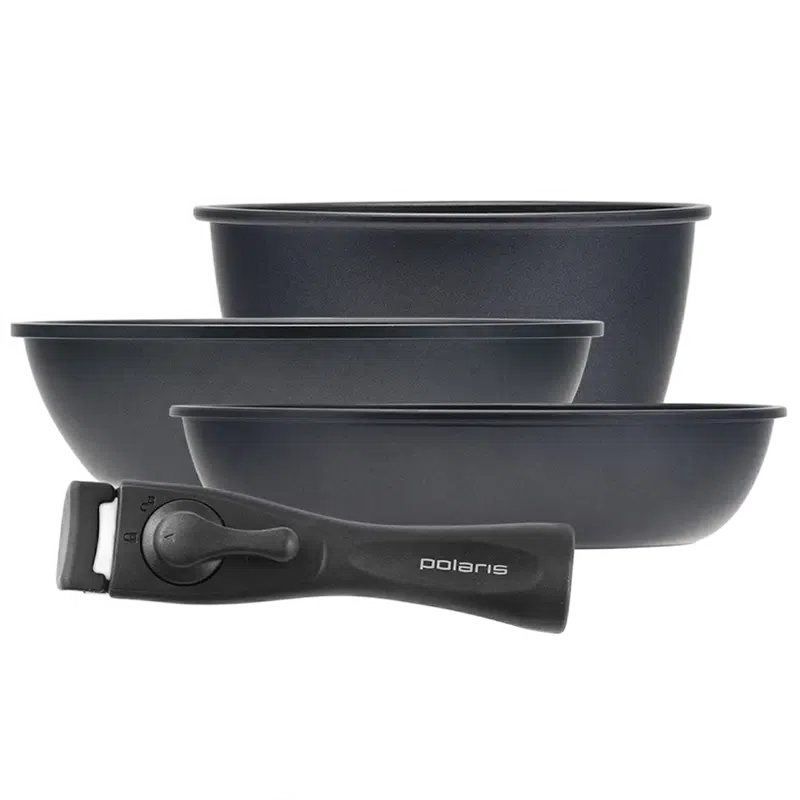 Набор посуды Polaris EasyKeep-4DG, 1,7л, Чёрный 8