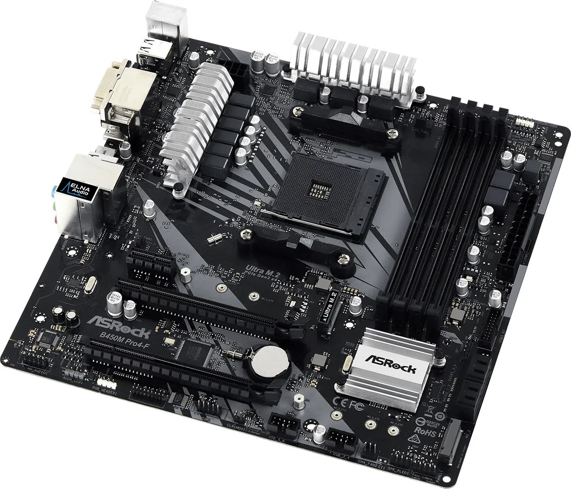 Материнская плата ASRock B450M Pro4-F R2.0 4