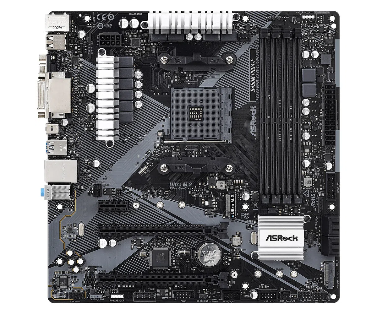Материнская плата ASRock B450M Pro4-F R2.0