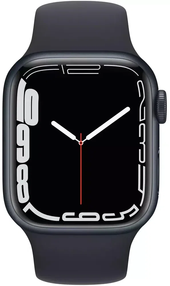 Смарт-часы Apple Watch Series 7 41mm Midnight Aluminium Case with Midnight Sport Band (MKMX3)