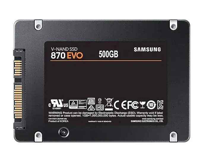 Накопитель SSD Samsung 870 EVO MZ-77E500, 500 ГБ, MZ-77E500B/KR 3