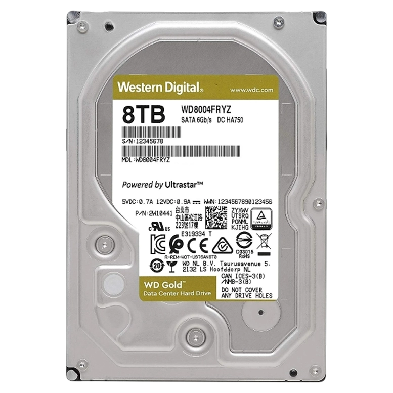 Unitate HDD Western Digital Enterprise Class Gold WD8004FRYZ, 8TB, 3.5"