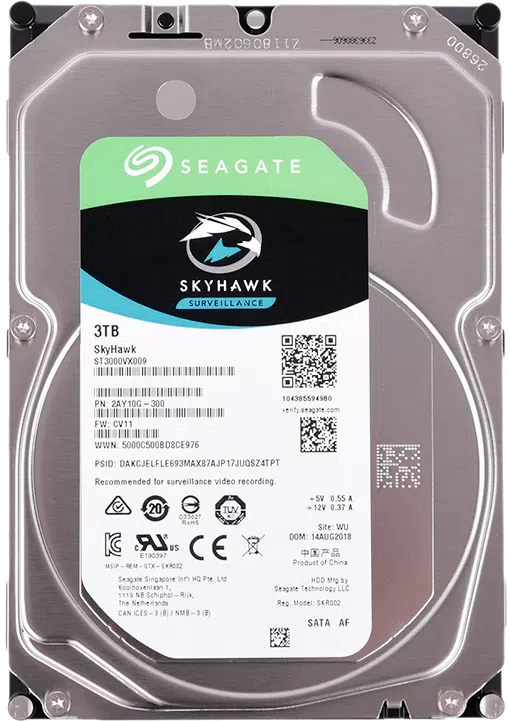 HDD Seagate Surveillance 3Tb SkyHawk (ST3000VX009)