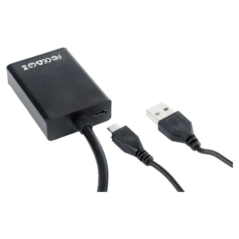 Adaptor Cablexpert A-VGA-HDMI-01, VGA to HDMI, Negru 8