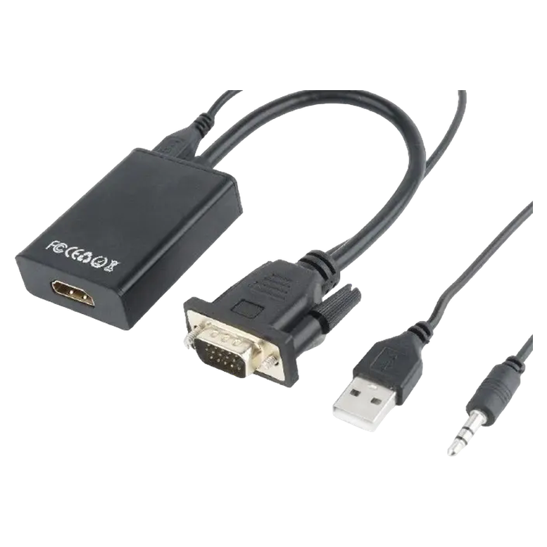 Adaptor Cablexpert A-VGA-HDMI-01, VGA to HDMI, Negru 6