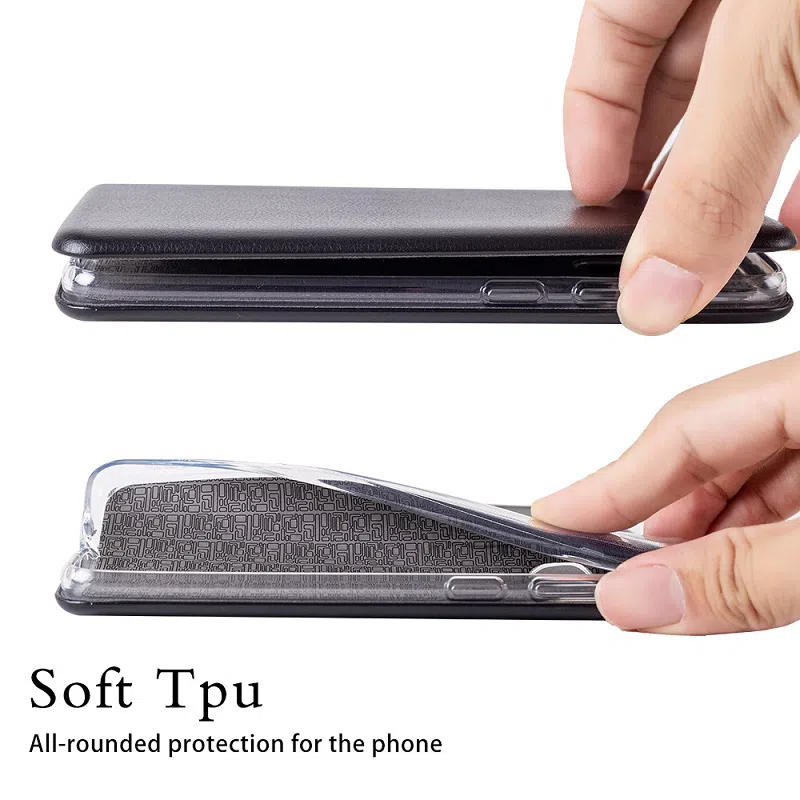 Flip case Smooth/plain leather for Xiaomi Red 5