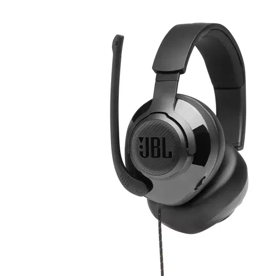 Căști gaming JBL Quantum 300, Cu fir, Negru