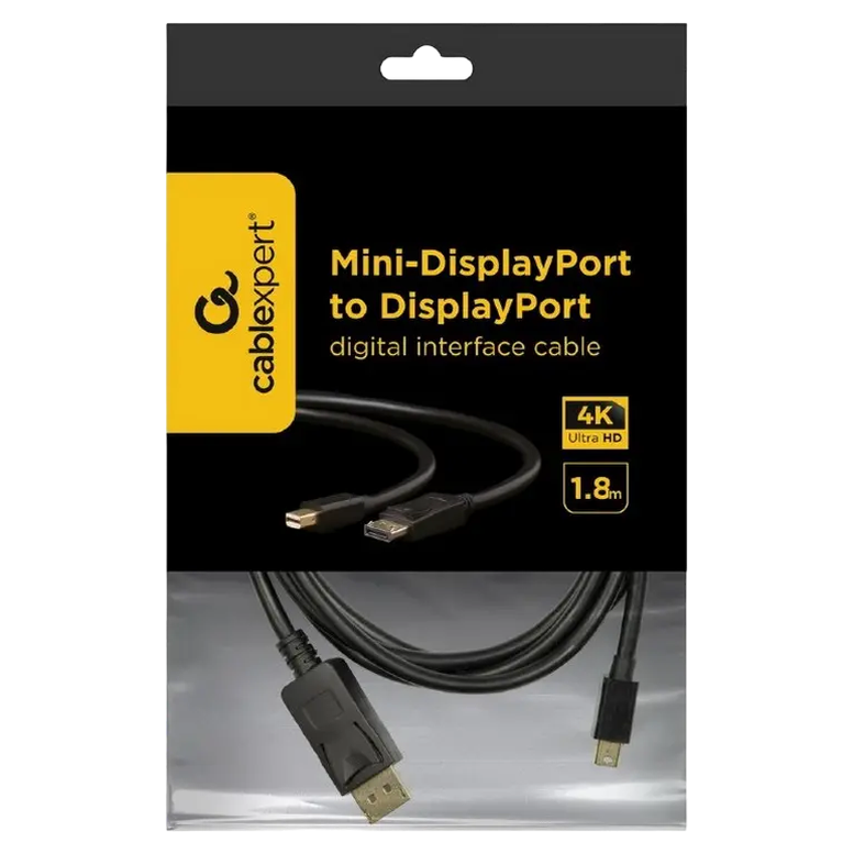 Cable MiniDP to DP 1.8m Cablexpert, CCP-mDP2-6 2