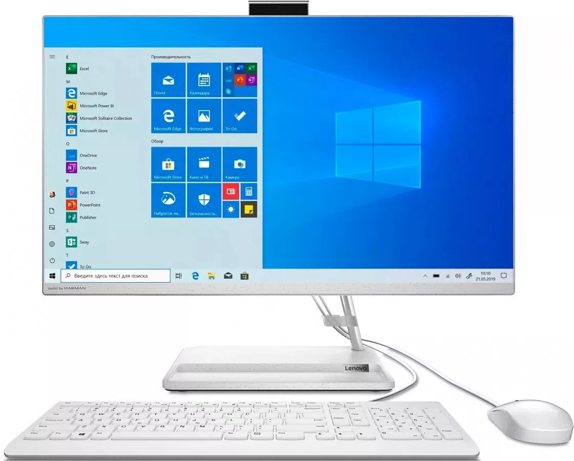 Sistem Desktop Lenovo IdeaCentre AIO 3 24ALC6 White (R5 5500U 8Gb 512Gb)