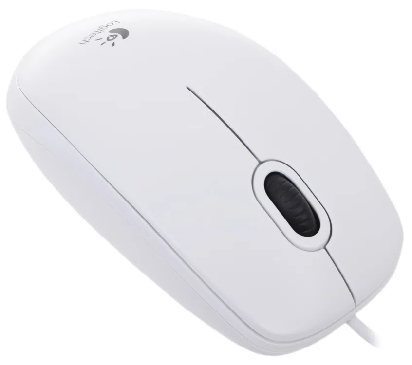 Mouse Logitech B100 White 3