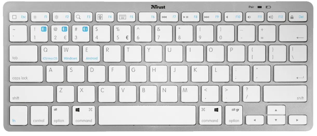 Tastatură Trust Nado Silver (23746) 3