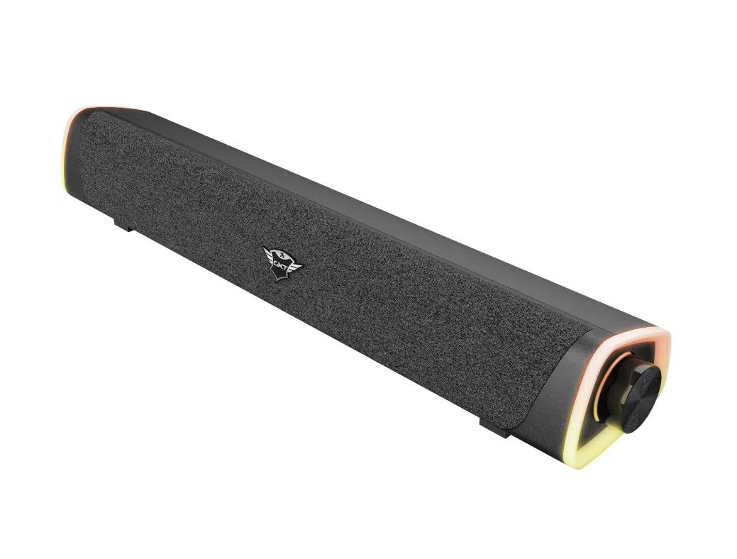 Trust Gaming GXT 620 AXON, RGB gaming soundbar with rainbow wave lighting and easy-to-reach volume control, 12W, USB power/3.5mm jack 140cm, Black 6