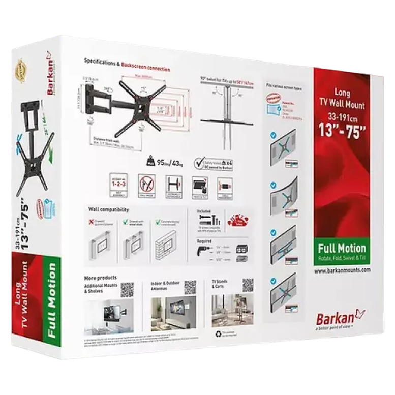 Кронштейн для телевизора BARKAN BM443, Черный 3