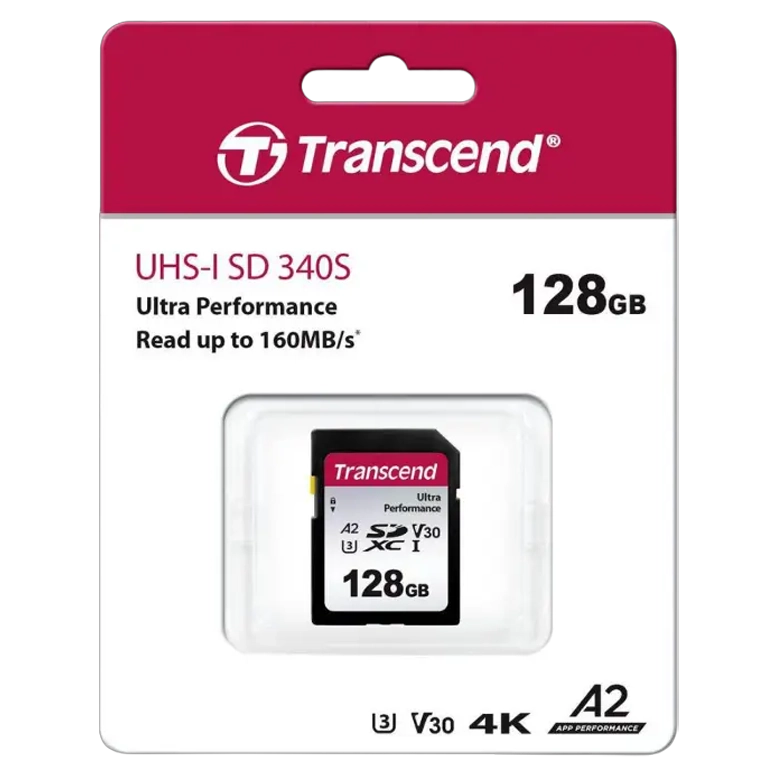 Карта памяти Transcend SDC340S, 128 ГБ, Black 2