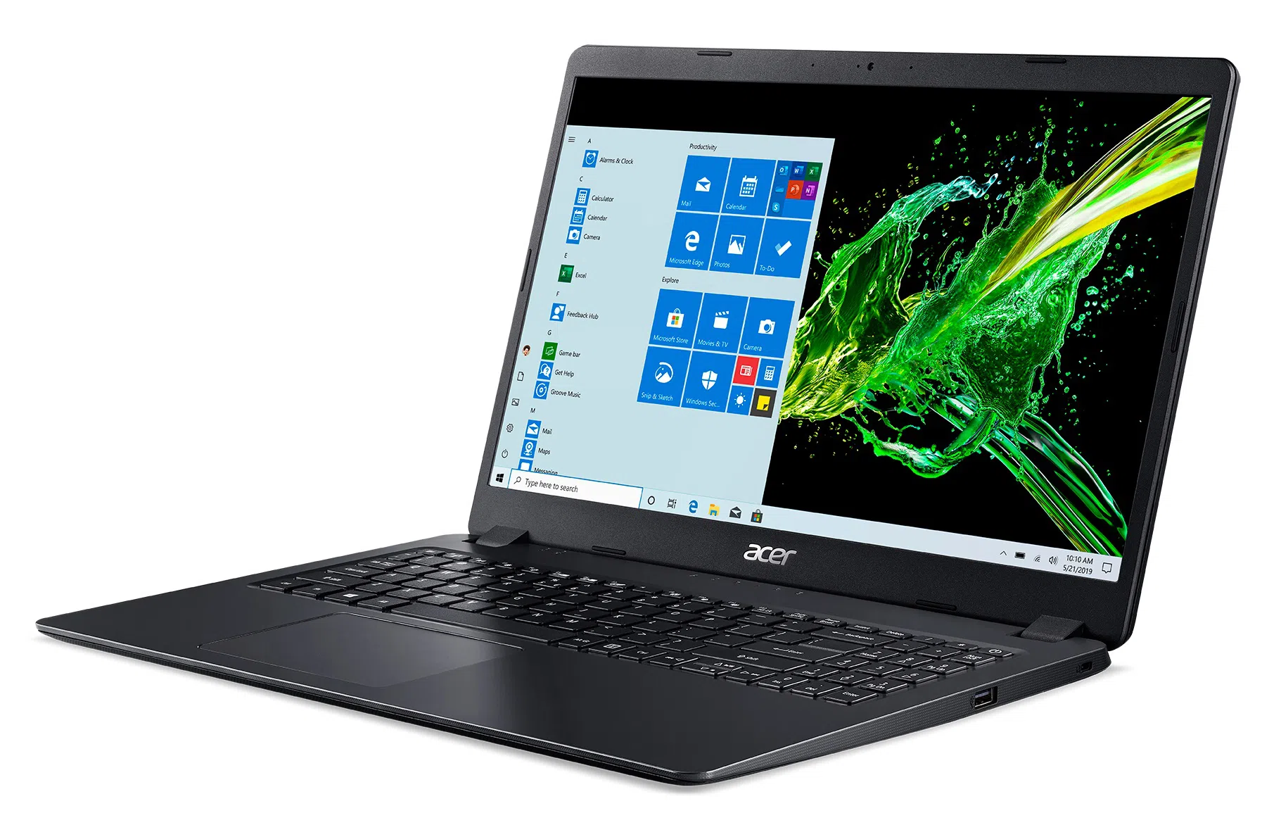 Laptop 15.6" Aspire A315-56 (NX.HS5EU.012) / Intel Core i3 / 4GB / 1TB / Shale Black 5