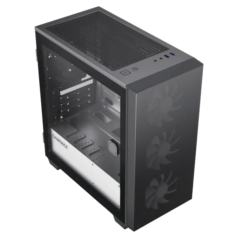 Корпус для ПК GameMax AERO MINI ECO Mini-Tower, Черный 2