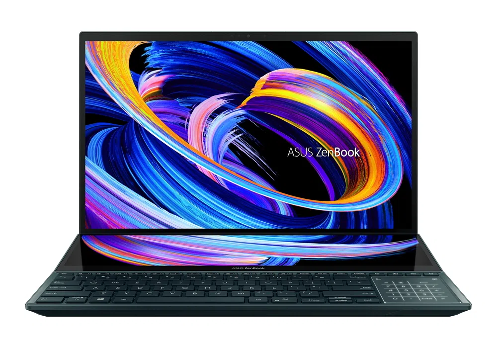 Laptop 15,6" ASUS Zenbook Pro Duo 15 OLED UX582LR, Celestial Blue, Intel Core i7-10870H, 16GB/1024GB, Windows 10 Pro 64-bit
