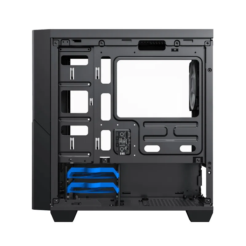 Case mATX GAMEMAX Cyclops, w/o PSU, 2x120mm ARGB fans, ARGB Hub, TG, Dust Filter, USB 3.0, Black/Red 3
