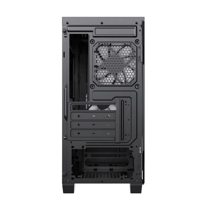 Case mATX GAMEMAX Cyclops, w/o PSU, 2x120mm ARGB fans, ARGB Hub, TG, Dust Filter, USB 3.0, Black/Red 2