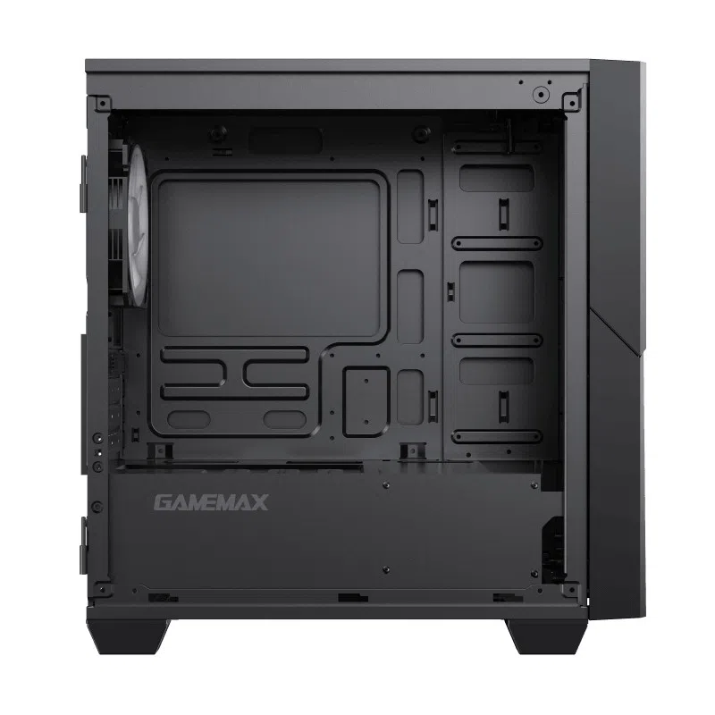 Case mATX GAMEMAX Cyclops, w/o PSU, 2x120mm ARGB fans, ARGB Hub, TG, Dust Filter, USB 3.0, Black/Red 9