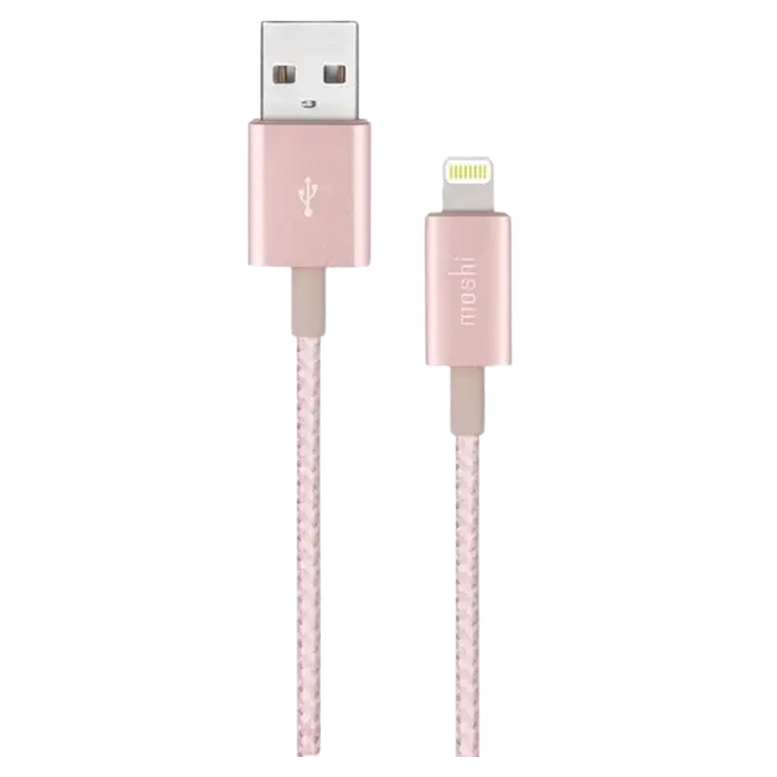 Кабель для зарядки и синхронизации Moshi iPhone Lighting USB Cable, Lightning/USB Type-A, 1,2м, Розовый 2