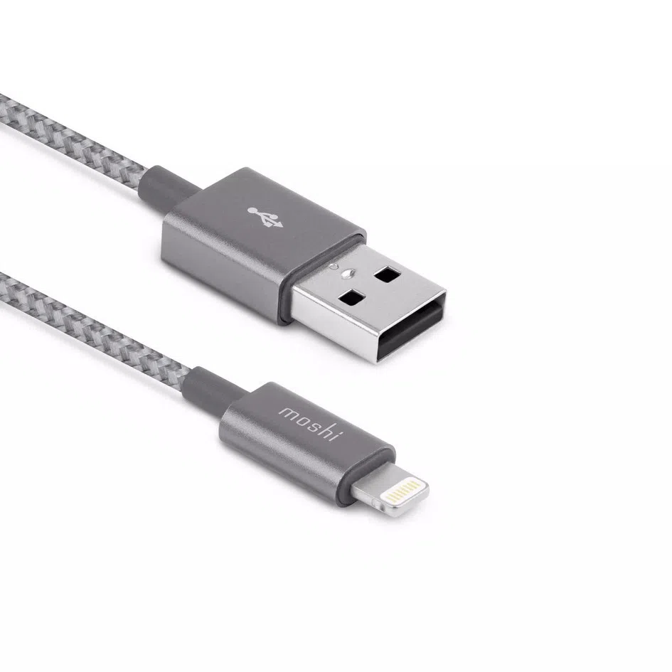 Cablu încărcare și sincronizare Moshi iPhone Lighting USB Cable, Lightning/USB Type-A, 1,2m, Gri 3