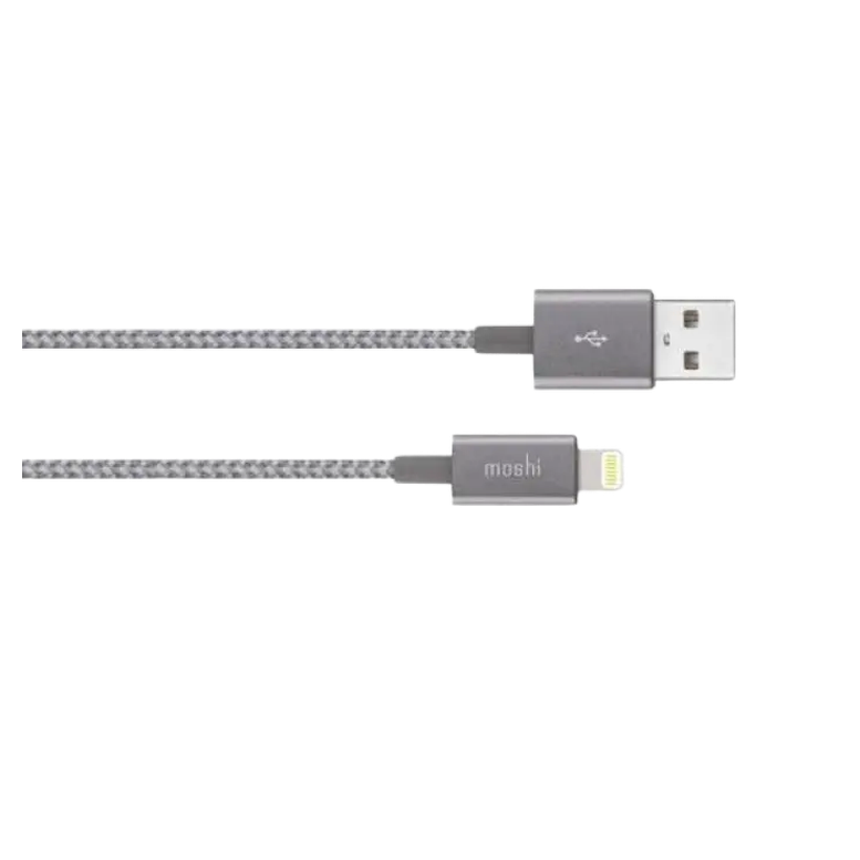 Cablu încărcare și sincronizare Moshi iPhone Lighting USB Cable, Lightning/USB Type-A, 1,2m, Gri 4