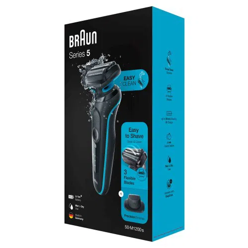 Электробритва мужская BRAUN 50-M1200s Mint, Черный |Мятный 2