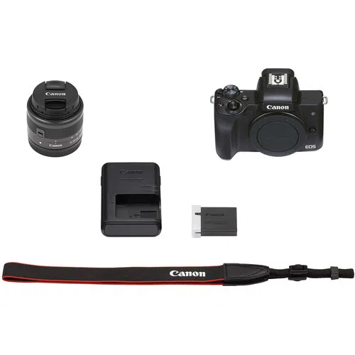 Mirrorless Camera CANON EOS M50 Mark II + 15-45 f/3.5-6.3 IS STM Black (4728C043) 9