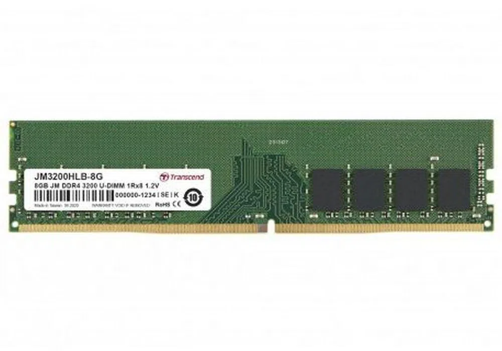 .8GB DDR4- 3200MHz Transcend PC25600, CL22, 288pin DIMM 1.2V