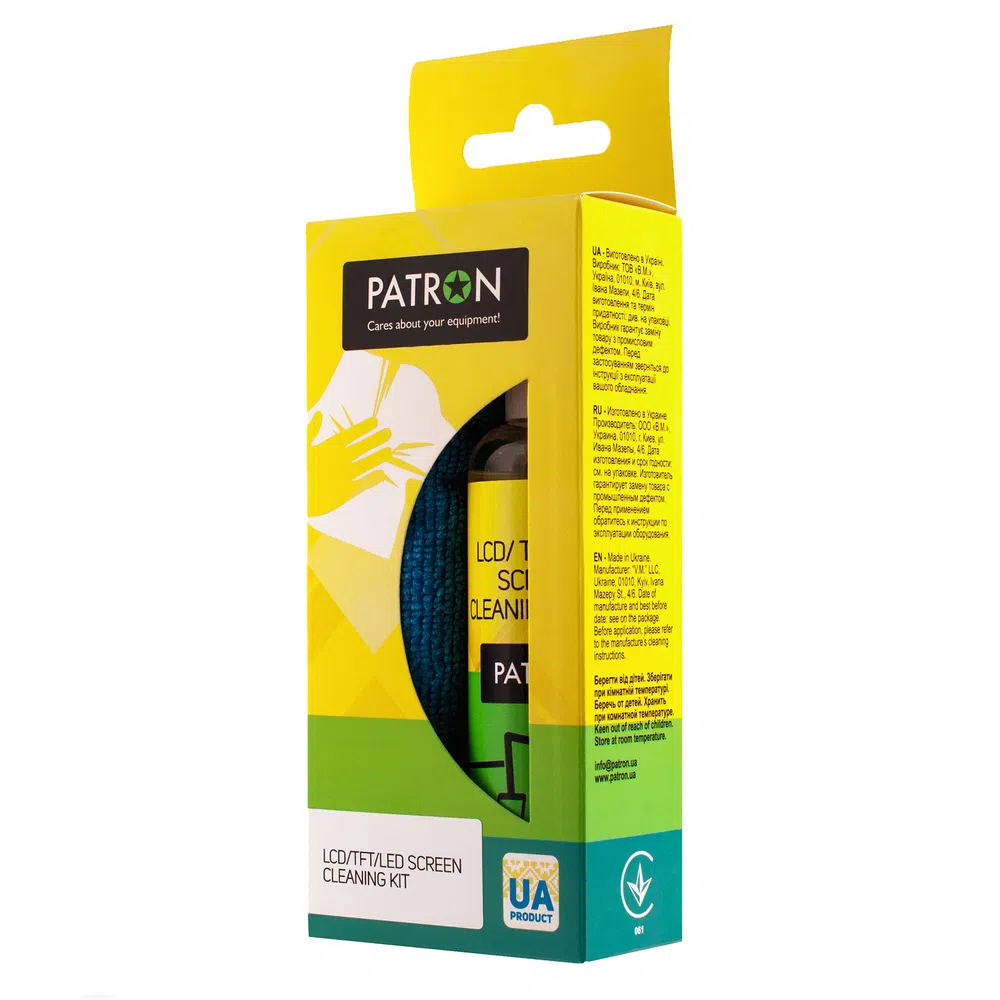 Набор для очистки Patron F3-017, для ЖК/Светодиодных экранов 2