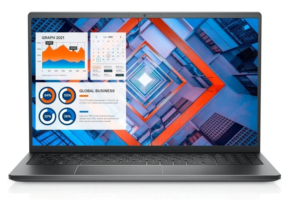 Laptop Business 15,6" DELL Vostro 7510, Negru, Intel Core i7-11800H, 16GB/1024GB, Windows 11 Pro 64-bit