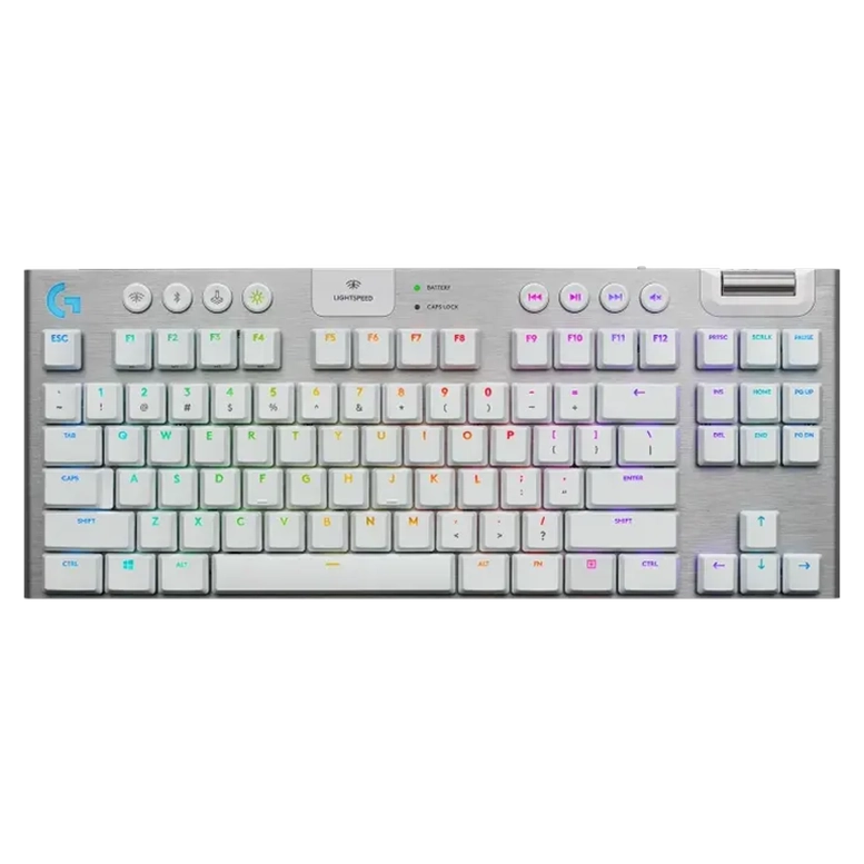 Tastatură Logitech G915 TKL, Fără fir, Alb