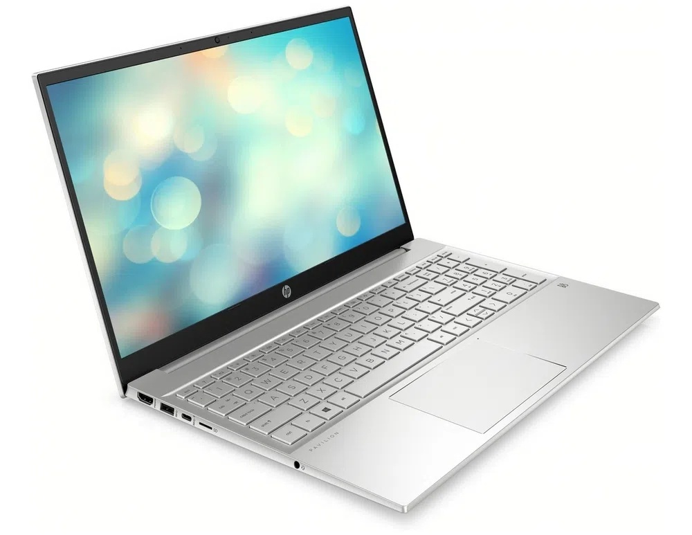 Laptop 15,6" HP Pavilion 15-eh1023ur, Natural Silver, AMD Ryzen 5 5500U, 8GB/512GB, FreeDOS 3