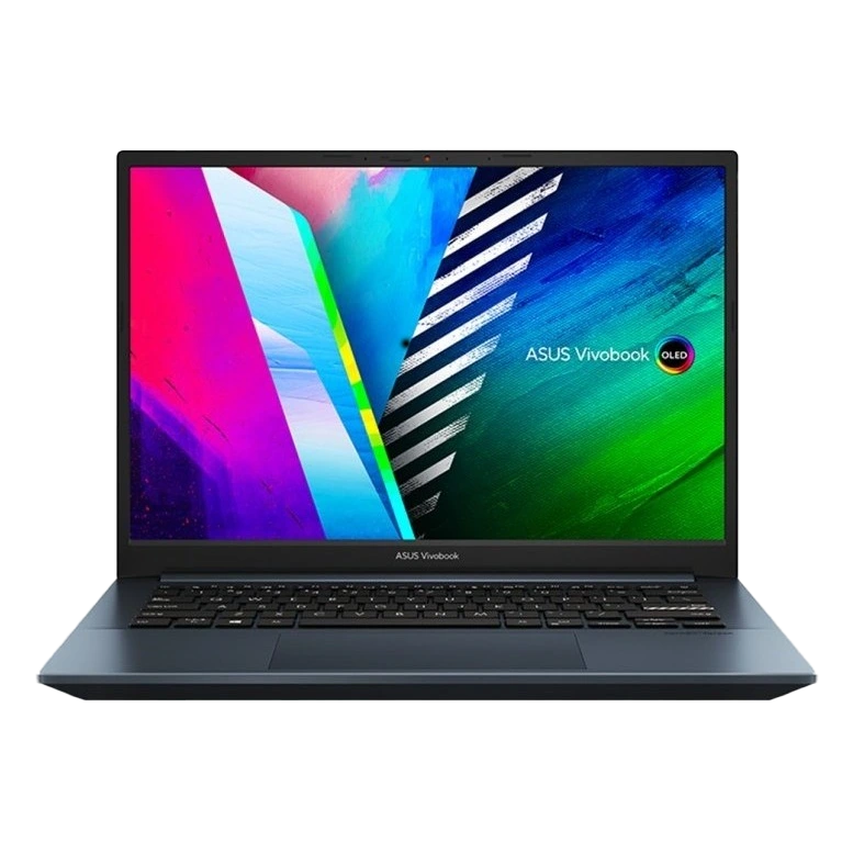 Laptop 14" ASUS Vivobook Pro 14 OLED M3401QA, Quiet Blue, AMD Ryzen 5 5600H, 8GB/256GB, Fără SO