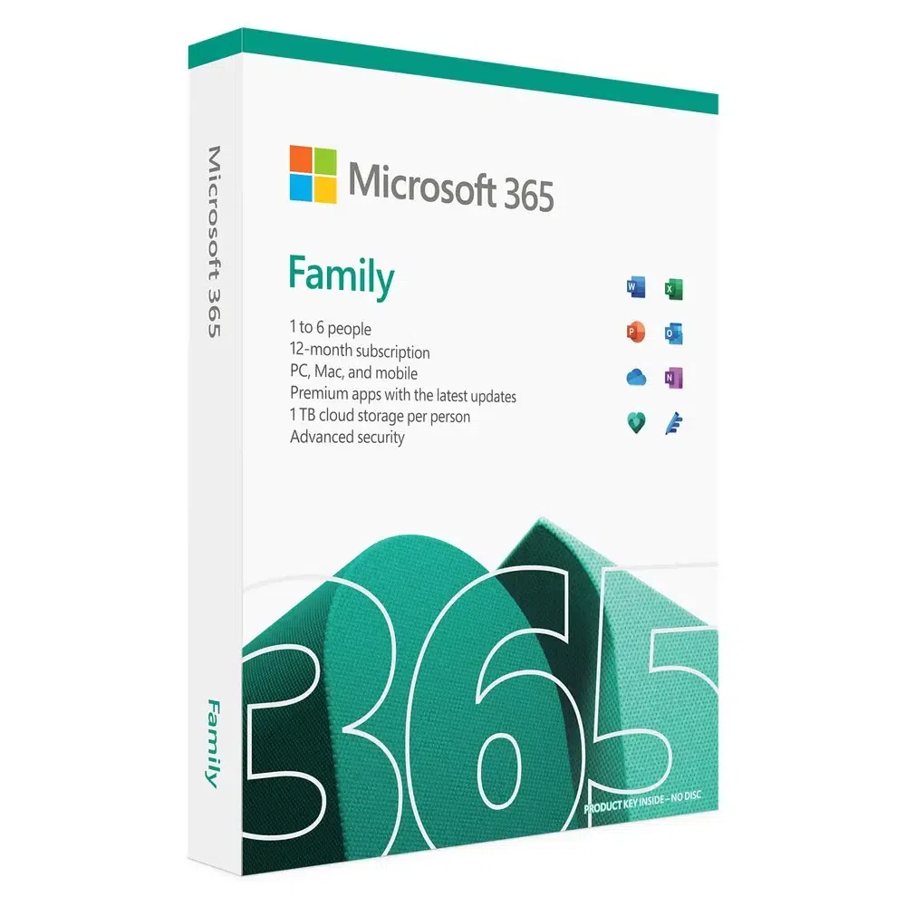 M365 Family Russian Subscr 1YR Central/Eastern Euro Only Medialess P8