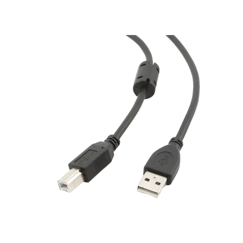 Cable USB, AM/BM,   1.5 m,  Retail pack, Cablexpert, Black, CCFB-USB2-AMBM-1.5M 11