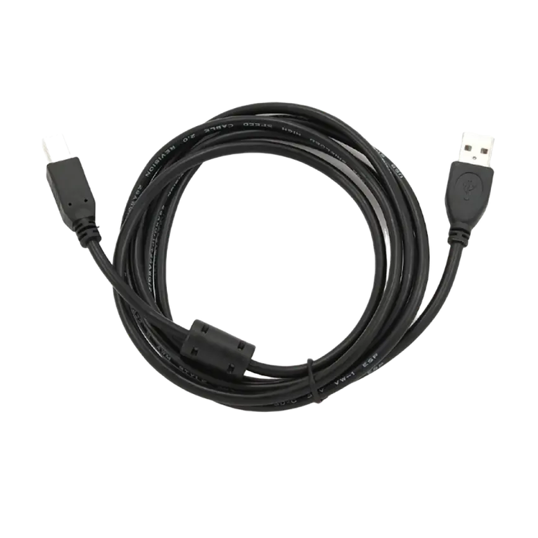 Cable USB, AM/BM,   1.5 m,  Retail pack, Cablexpert, Black, CCFB-USB2-AMBM-1.5M 6