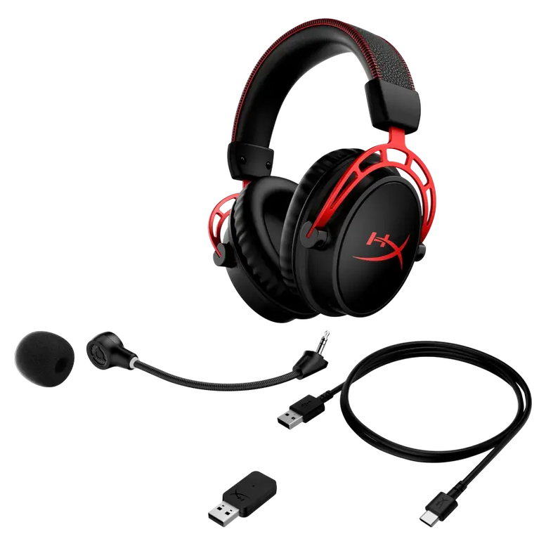 Căști HyperX Cloud Alpha, Fără fir, Negru/Roșu 10